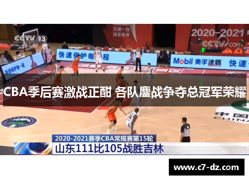 CBA季后赛激战正酣 各队鏖战争夺总冠军荣耀 CBA季后赛激战正酣 各队鏖战争夺总冠军荣耀